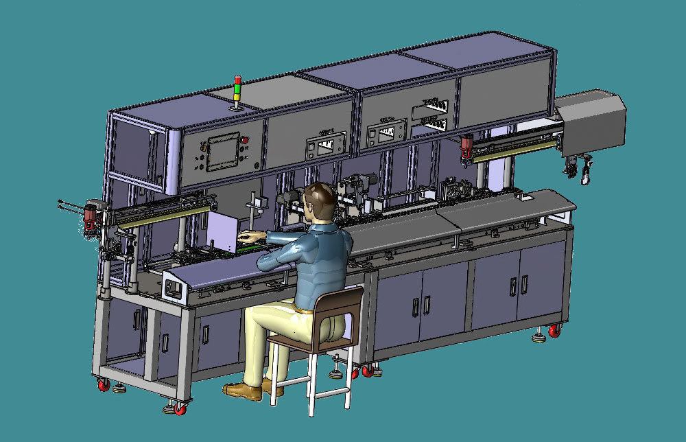 自动喷胶固化模组